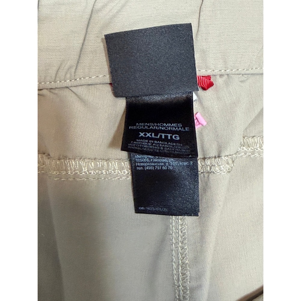 The North Face Paramount Convertible Cargo Pants Tan Hiking Zip Off Sz 2XL - Picture 3 of 14